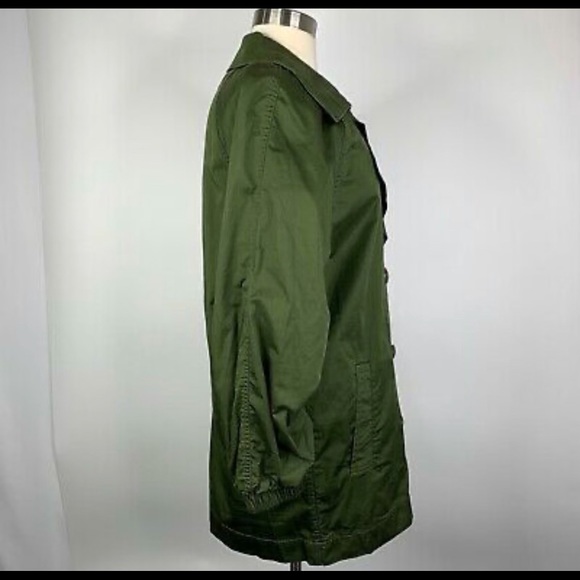 CABI Double Breasted Trench Coat Cotton Pockets - Picture 4 of 5